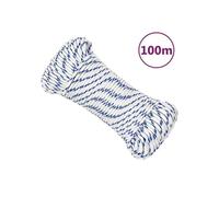 152281 Corde de bateau Blanc 5 mm 100 m Polypropylène