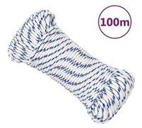 152281 Corde de bateau Blanc 5 mm 100 m Polypropylène