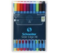 Schneider 152290 Slider Edge (Pointe extra large (XB), Stylo-bille non rétractable) Pochette de 10, Couleurs Assortis