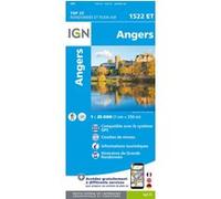 Carte de randonnée IGN TOP 25 n° 1522 ET - Angers
