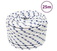 vidaXL Corde de bateau 14 mm 25 m Polypropylène Blanc