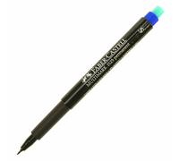 [152351-5] Faber-Castell Lot de 5 Marqueurs CD 12 MULTIMARK permanent S bleu