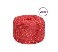 152390 Corde de bateau Rouge 6 mm 25 m Polypropylène