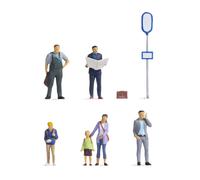 Ensemble De Figurines H0 15246 À L'Arrêt De Bus