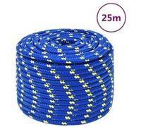 vidaXL Corde de bateau Bleu 14 mm 25 m Polypropylène