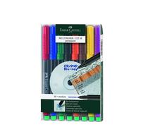 [152509] Faber-Castell Etui de 8 Marqueurs CD/DVD MULTIMARK Permament Pointe ...