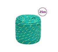 152735 vidaXL Corde de bateau Vert 18 mm 25 m Polypropylène Vert G