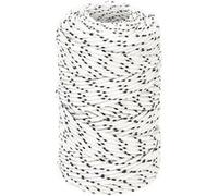 152743 vidaXL Corde de bateau tressé Blanc 2 mmx100 m Polyester Blanc G