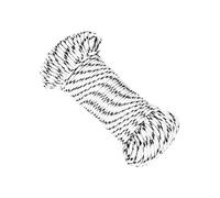 vidaXL Corde de Bateau Corde de Levage Câble d'Amarrage Ancrage Navire Lignes de Gréement Corde à Linge Tressé Blanc 5 mmx50 m Polyester