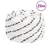152789 vidaXL Corde de travail Blanc 20 mm 25 m Polyester
