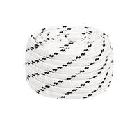 152791 Corde de bateau tressé Blanc 20 mmx100 m Polyester