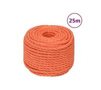 152933 Corde de travail Orange 10 mm 25 m Polypropylène