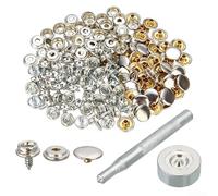 152pcs Boat Cover Fasteners Stainless Steel Repair 152pcs Boat | 50 buttons, 50 sockets, 50 studs, 2 tools, fixes torn canvas instantly, ideal for boat covers