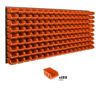 153 pcs. Boîtes, Étagère murale pour système de rangement 174 x 78cm Porte-outil