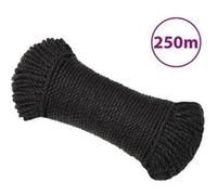 153009 Corde de travail Noir 8 mm 250 m polypropylène