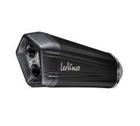 Leovince Lv-12 Black Edition Honda Crf 1100 L Africa Twidventure Sport/dct 20-22 Ref:15302b Stainless Steel&carbon Homologated Muffler Argenté Homologated