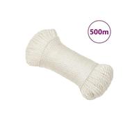 153049 vidaXL Corde de travail Blanc 8 mm 500 m polypropylène
