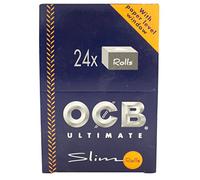 OCB 15426 Ultimate Rolling Papier à Cigarettes Slim, Long, Rolls drehpapier Rolls Level with Paper 24 Window
