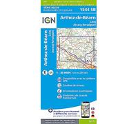 Carte de randonnée IGN Série Bleue n° 1544 - Arthez-de-Béarn, Lacq, Arzacq-Arraziguet