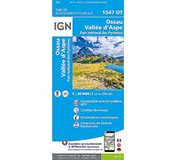 IGN - Ossau / Vallée D'Aspe / Parc National des Pyrénées - Carte topographique - Taille unique