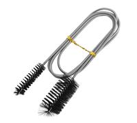 155 cm Tuyau Brosse de Nettoyage, Brosse Flexible en Nylon et Acier Inoxydable, Brosse Tuyau Résolvez Facilement Tâches de Nettoyage, pour Nettoyer L'intérieur des Tubes avec Ouvertures (Noir)