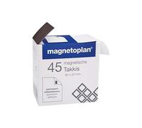 magnetoplan Bande magnétique 15503 – rectangulaire 20 x 30 x 0,75 mm noir 45 pièces