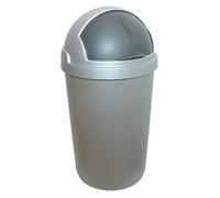 Curver | Poubelle Roll 50L, Argent