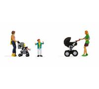 15584 Noch HO Figurines Femmes Avec Enfants Et Poussettes Échelle 1:87