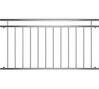 156CM Balustrade de balcon V2A Balustrade à barreaux en acier inoxydable Balustrade de fenêtre Grille de fenêtre