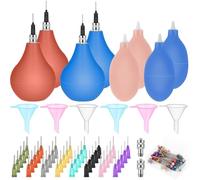 156pcs Pottery Tools Supplies Ceramic Tip Applicator Clay Slip Trailing Bottles Clay Tools Set for Art Decorating Kit