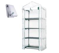 158 cm de rechange pour serre de jardin | PVC transparent imperméable anti-UV | Bâche de protection pour serre, balcon, maison, terrasse en plein air (couverture uniquement)