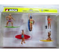 Noch Figurines surfeurs H0 0015853 peint avec planche de surf 1 pc