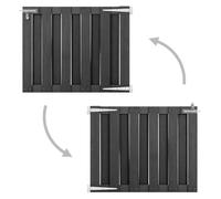 1597 Portillon de jardin - vidaXL - gris - 100 x 80 cm - verrouillable 9.4 kg