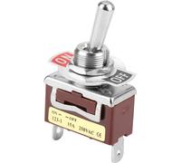 15A 250V On Off Momentary Toggle Switch Rocker Switch 2 Pin 2 Position 12mm
