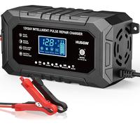 15a Chargeur Batterie Voiture, 12v/24v Chargeur Batterie Lithium 8a, 9 Étapes De Charge Avec Réparation, 10 Protection Maintien De Charge Avec Batterie Lifepo4, Pour Voiture Moto Camion Agm Gel
