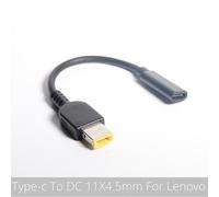 15CM 11x4.5 Square Câble adaptateur USB 3.1 Type C femelle vers DC 7.9x5.5, 5.5x2.5, 2.1x4.8, 1.7 x mm carré mâle, alimentation PD, pour lenovo HP