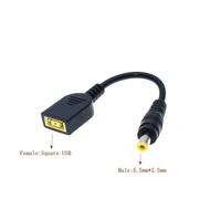 15cm 5.5x2.5 MM Cc 7.9x5.5mm prise ronde à carré USB prise convertisseur ordinateur portable adaptateur d'alimentation connecteur câble pour Lenovo ThinkPad pour IBM chargeur