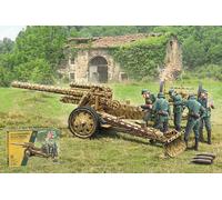 15cm Field Howitzer 10,5cm Field Gun Plastique Kit 1:72 Model Italeri