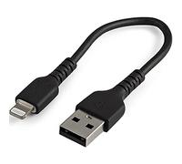 Startech.com 15cm(6 in) durable black usb-a to lightning cable, heavy