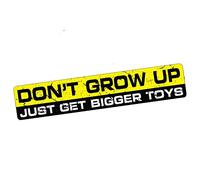 15cmx3cm Autocollants De Voiture DON T GROW UP Decal Vinyl Funny.4x4 Offroad.4wd