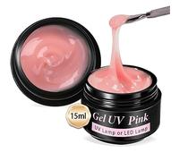 15g*2 Ongle UV Gel de Construction, Solide Sculpture Builder Gel, Gel Dur pour Ongles, Renforcement, Extension et Nail Art Manucure DIY, pour la Manucure Française