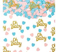 15g Confettis Baby Shower, Décorations de Baby Shower, Confettis de Fête de Genre, Décoration Table, Baptême, Naissance, Anniversaire Béb