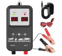 15KM Cloture Electrique pour Animaux avec affichage,clôture électrique avec alarme 2J electrificateur de cloture,electrificateur secteur Pour ÉLevage D'Animaux Cheval Vache Moutons,Pour ferme jardin