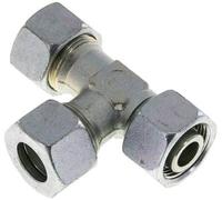 15L Acier Galvanisé À Zing Droit Angle T En Coupage Raccord Avec Pivot 315 Bar Réglable ISO 8434-1