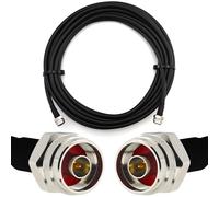 15m N mâle vers N mâle (Hex) câble coaxial étanche IP67 - HF400 Flexible 50 Ohm Câble d'extension (équivalent LMR400 UF UltraFlex) - pour WiFi LTE 4G 5G Mobile Wireless Routeur Antenne