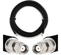 15m RP-SMA mâle vers RP-SMA mâle câble coaxial - HF400 Flexible 50 Ohm Câble d'extension (équivalent LMR400 UF UltraFlex) - pour WiFi / Routeur / Antenne / RF / Radio
