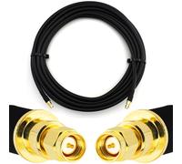 15m SMA mâle vers SMA mâle Câble coaxial - HF400 Flexible 50 Ohm Câble d'extension (équivalent LMR400 UF UltraFlex) - pour LTE CDMA GSM DCS 4G 5G 6G Mobile Signal Routeur Antenne
