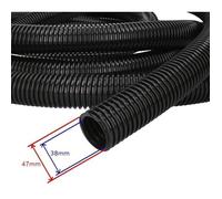 15m Tuyau Annelé Souple Multi-usages 38mm - Longueurs et diamètres variés- Flexible pour Plomberie et Jardin