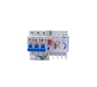 15MA Transparent Shell Leakage Protector Circuit Breaker 220V 32A 40A 63A 380V Air Switch 1P 2P 3P 4P, Pièces(3P N,20A)