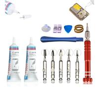 15ml+15ml Colle Telephone Glue pour Ecran Phone Colle Smartphone Livré avec des outils de réparation Colle Multifonction Convient aux Écrans de Téléphones Portables Coques Arrière et Verre